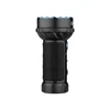 Olight Black Marauder Mini Flashlight side view with textured grip, powerful beam for outdoor and emergency