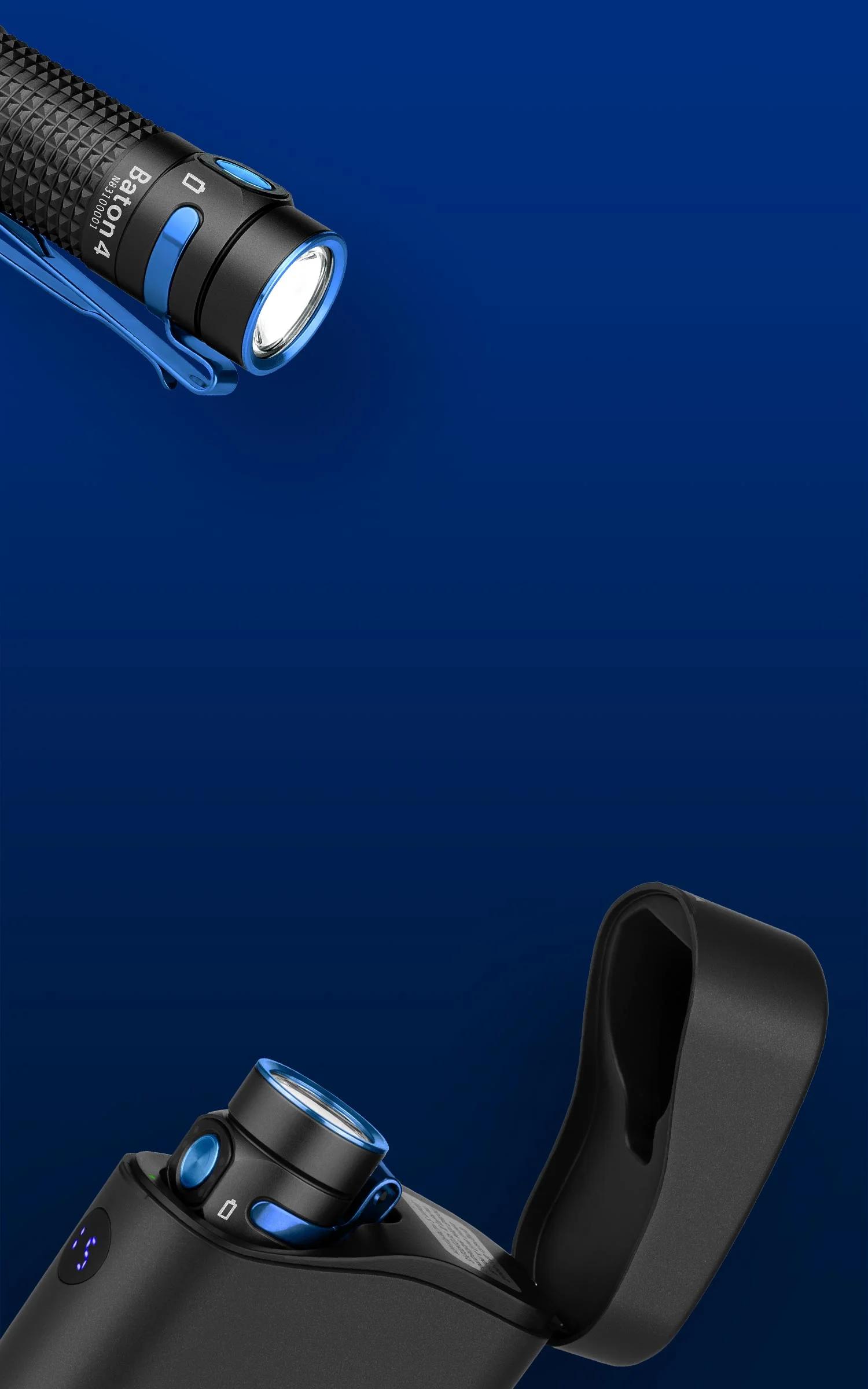 Baton 4 Powerful EDC Flashlight 1300 Lumens - Olight