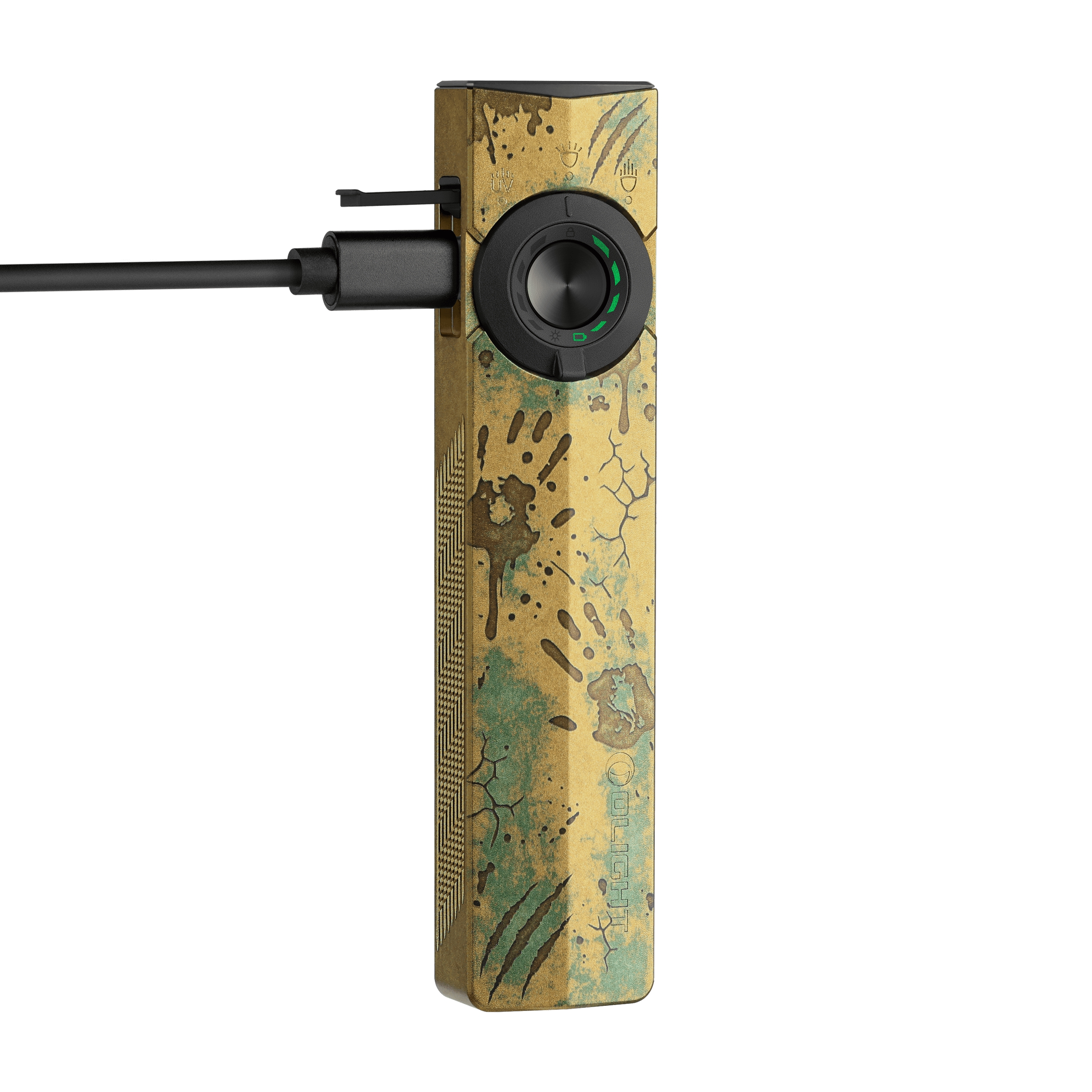 ArkPro EDC Flashlight 1500 Lumens UV Green Laser Flat Unibody