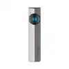 Olight Silver ArkPro Front View with Teal Dial and Multiple Light Modes for EDC
