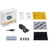 Olight Osight C mini reflex sight kit with green lens, tools, and user manuals for firearm aiming.
