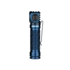 Olight blue right-angle LED flashlight with pocket clip