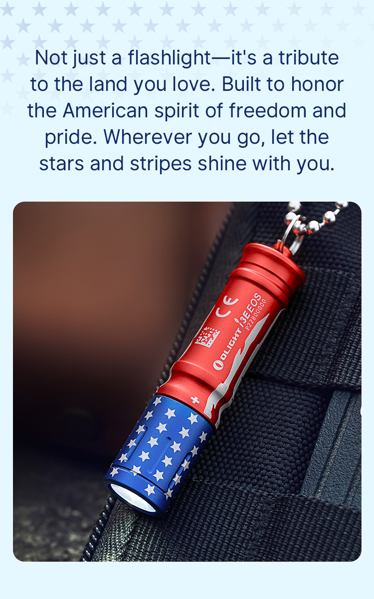 OLIGHT (オーライト) i3T EOS Stars & Stripes Olight i3T - Stars & Stripes Edition - DLT Trading
