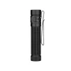 Baton 4 Pro black tactical flashlight with textured grip and pocket clip for outdoor use