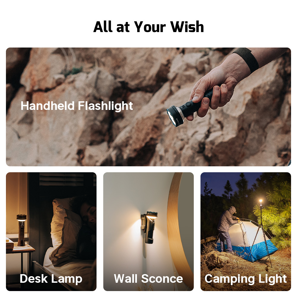Prowess Multifunctional Flashlight with Bidirectional Lighting