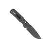 Olight Black Rubato 4 Folding Knife Closed View with Textured Handle and Pocket Clip for Everyday Carry and Utility