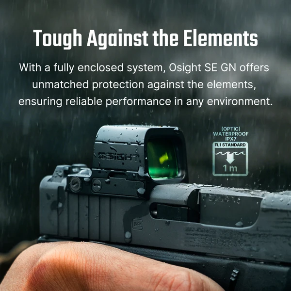Osight SE Enclosed Emitter Red Dot Sight RMSc Side Loading Battery