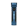 Olight Blue SEEKER 4 PRO Front View with Rotary Switch and Anti-Slip Grip for Outdoor Activities