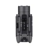 Tactical weapon light under-mount view showing rail adapter, locking mechanism, and pull-to-open latch on white background