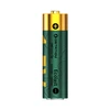 OSTATION Ecolast 1.5V AA 3150mWh 2100mAh rechargeable lithium battery with green topographic map pattern