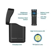Olight Black Baton 4 Premium Edition Wireless Charging Case and Flashlight with Anti-Slip Texture and TIR Optical Lens