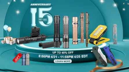 Hot Products in the Olight 15th anniversary. Don’t miss!