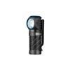 Olight Black Perun 3 Mini Headlamp Side View with Blue Accents for Hands-Free Illumination