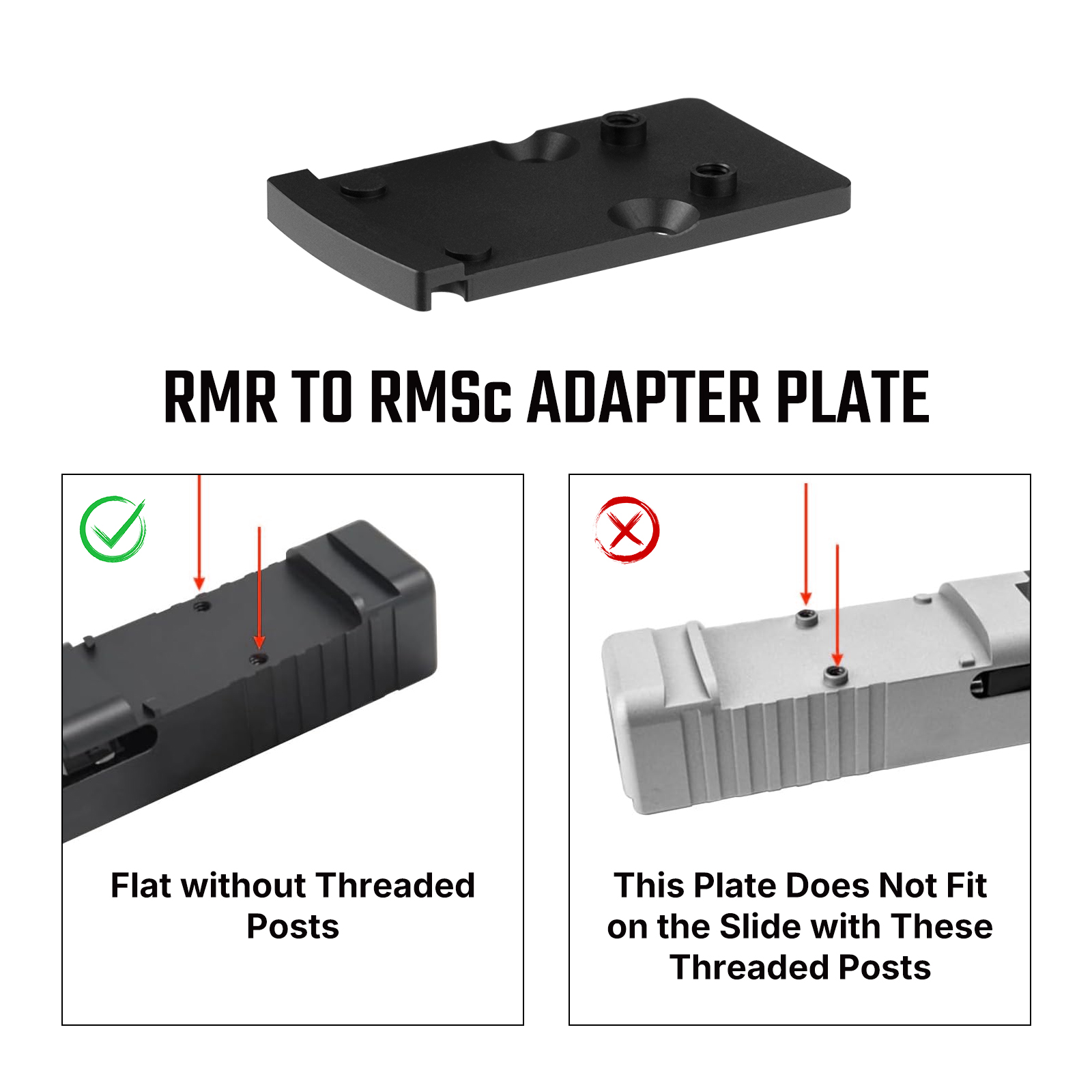 Osight RMR to RMSc Adapter Plate - Olight