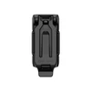 Olight ArkSnap black magnetic belt clip and holster back view isolated on white background