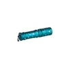 Olight I3E Teal Keychain Flashlight Angled View with Star Pattern for Everyday Carry and Illumination