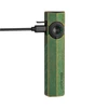 Olight Arkfeld UV flashlight, green with distressed gold finish, USB-C charging, brightness dial