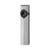 Olight Arkfeld Pro flat EDC flashlight with laser UV and white light in brushed silver finish isolated on white background