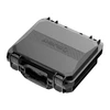 Olight heavy-duty black hard carrying case with secure latches and durable handle, isolated on white background