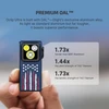 Olight Oclip Ultra close-up in hand, showing patriotic design and tough OAL aluminum alloy for everyday carry.