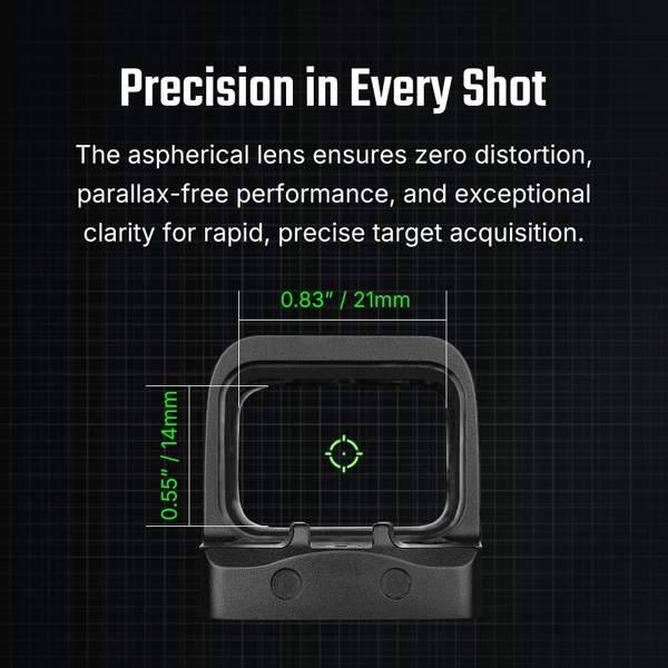 Osight SE Enclosed Red Dot Sight RMSc Footprint Side Loading