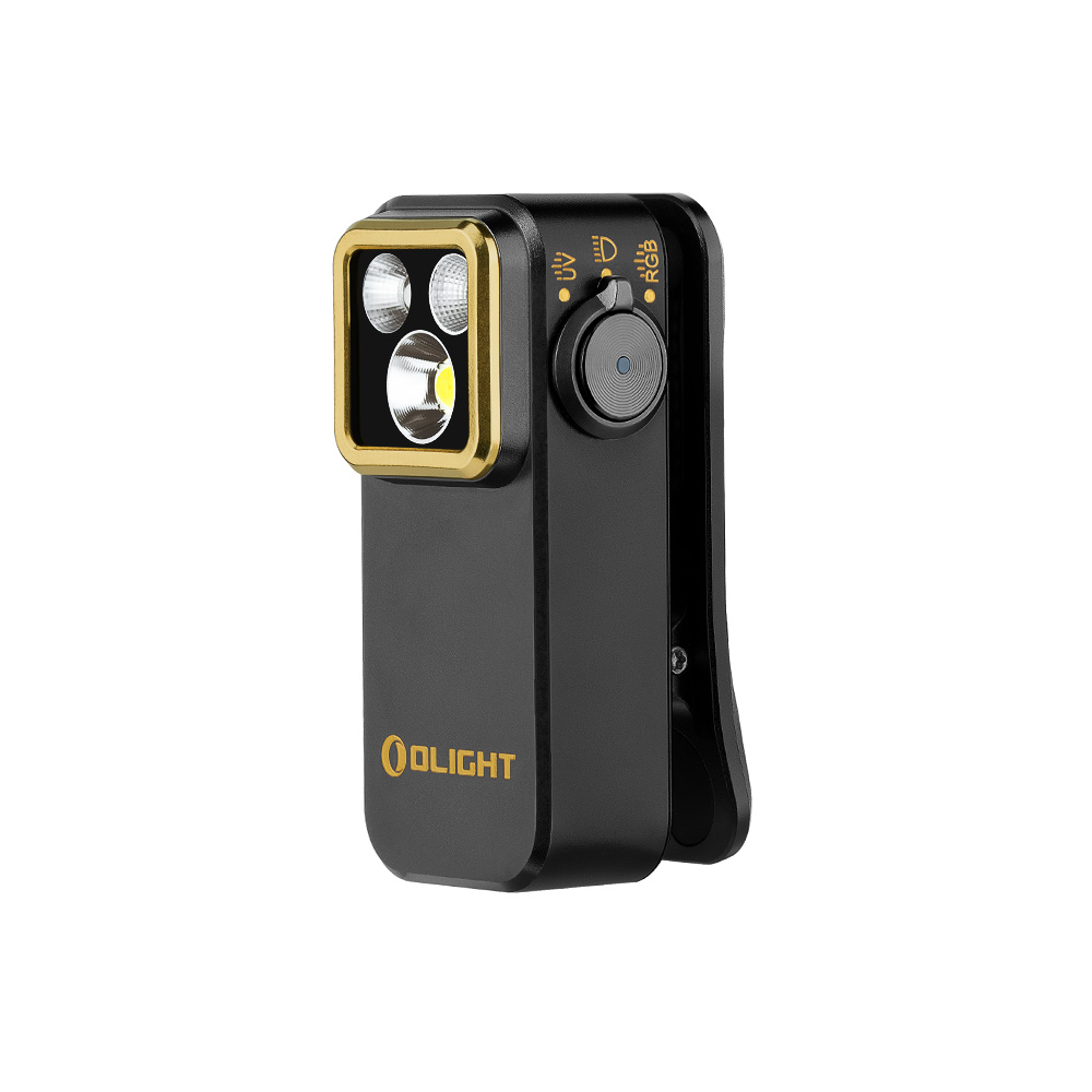 Olight Black and Gold Oclip Pro S 