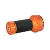 Olight Orange and Black Marauder Mini flashlight side view with textured grip for powerful outdoor illumination.