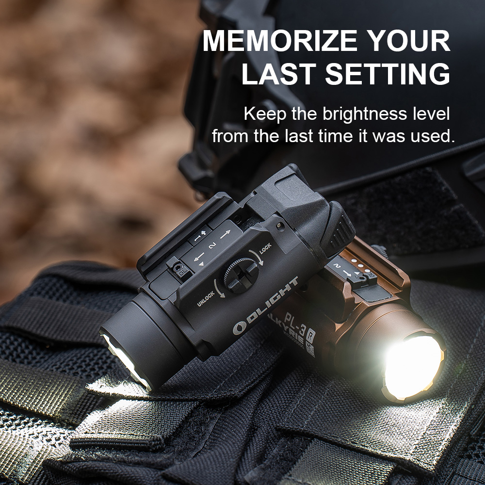 OLIGHT PL-3R VALKYRIE オーライト ウエポンライト SRPL PL3R Valkyrie Tactical Light 1500lm Rechargeable Rail Light