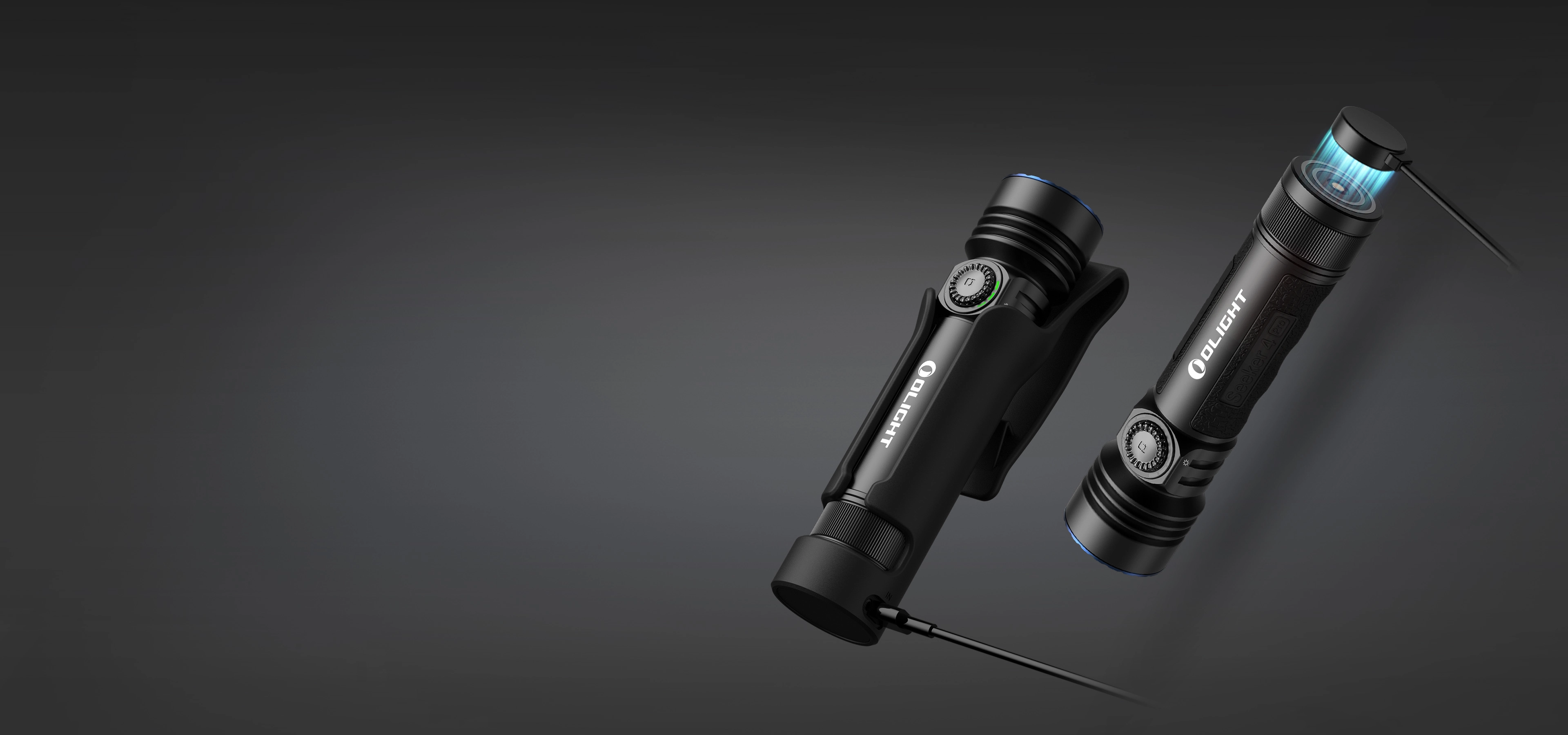 Seeker 4 Pro High Power Flashlight 4600 Lumens Dual Charge Light