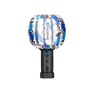 Olight U1 Pro Multi-color Lantern Front View with Textured Grip and Adjustable Light Settings for Camping