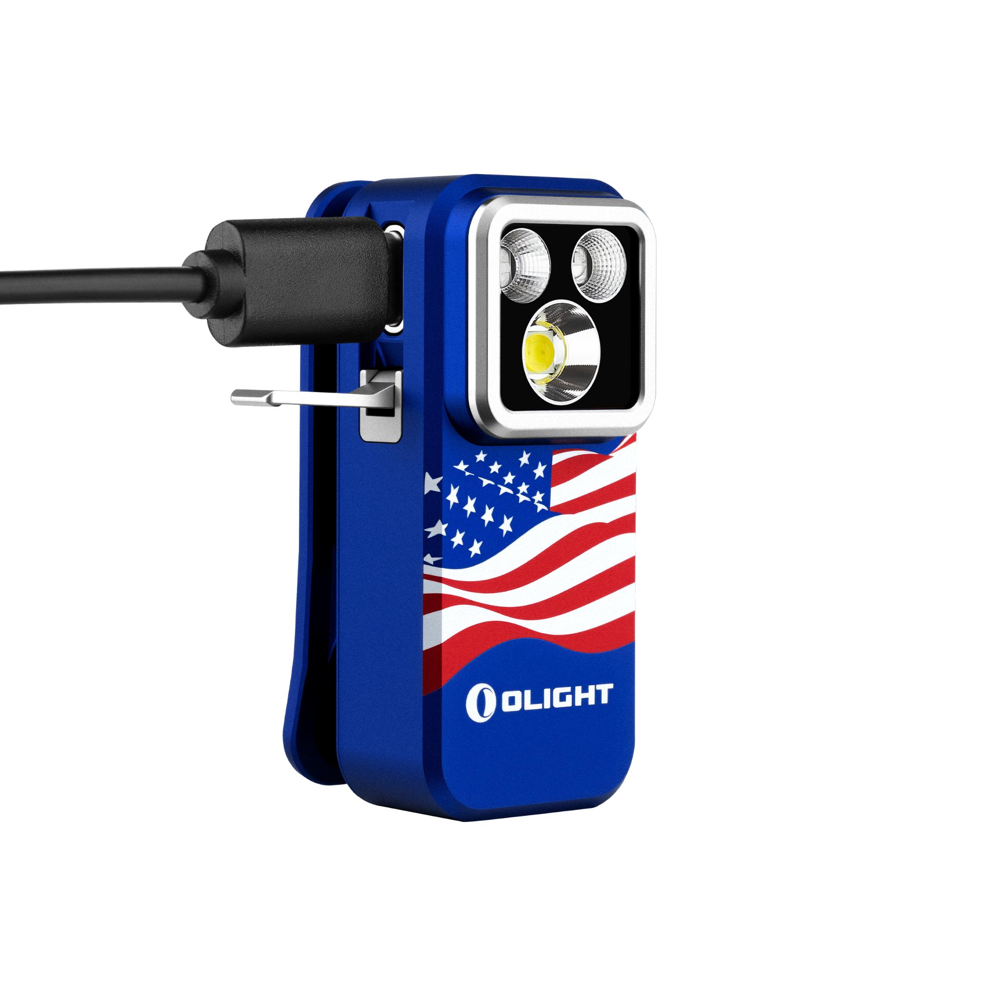Oclip Pro S EDC Clip Flashlight UV RGB Magnetic Portable 600lm