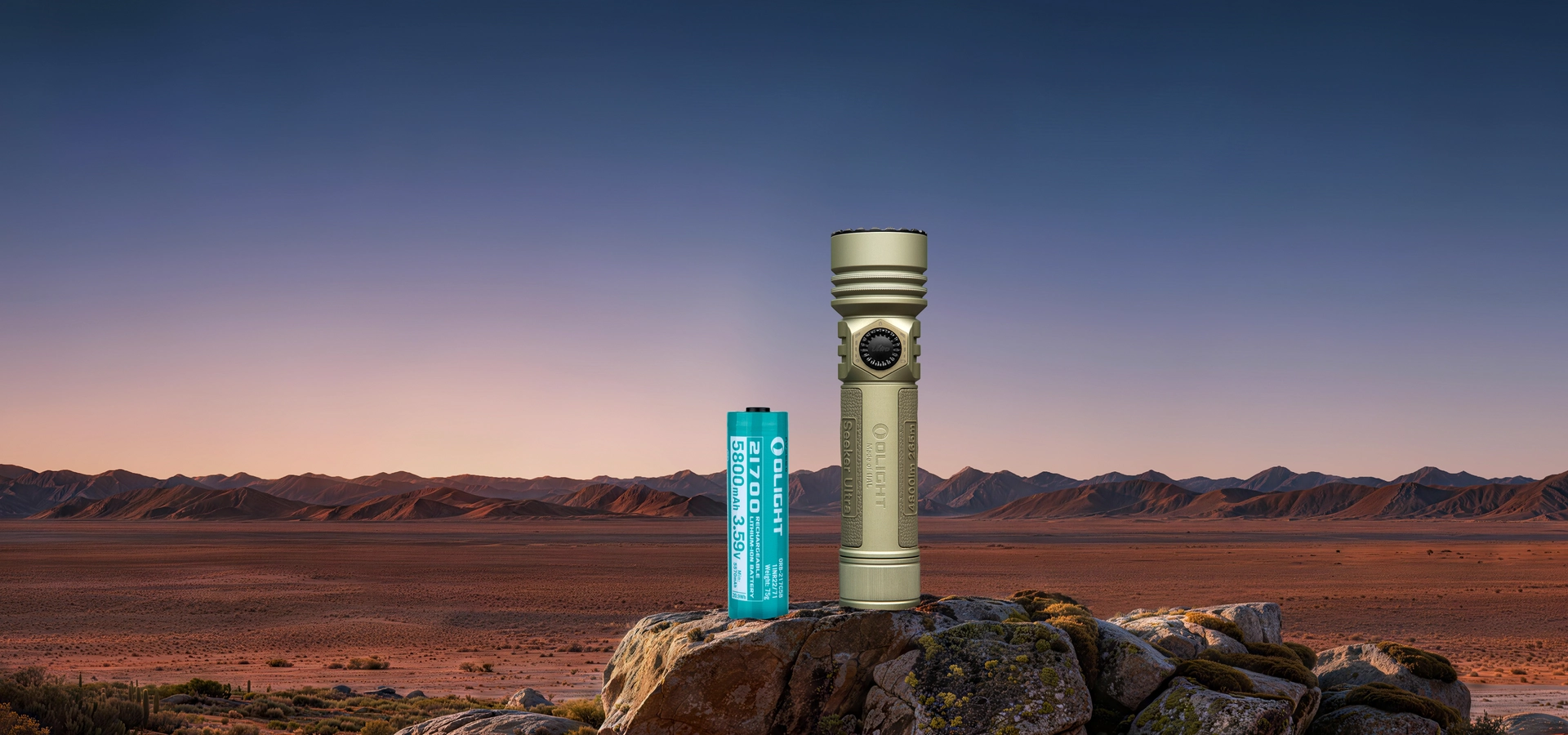 Olight Seeker Ultra Durable 4800LM LED Flashlight Olive Green - Olight