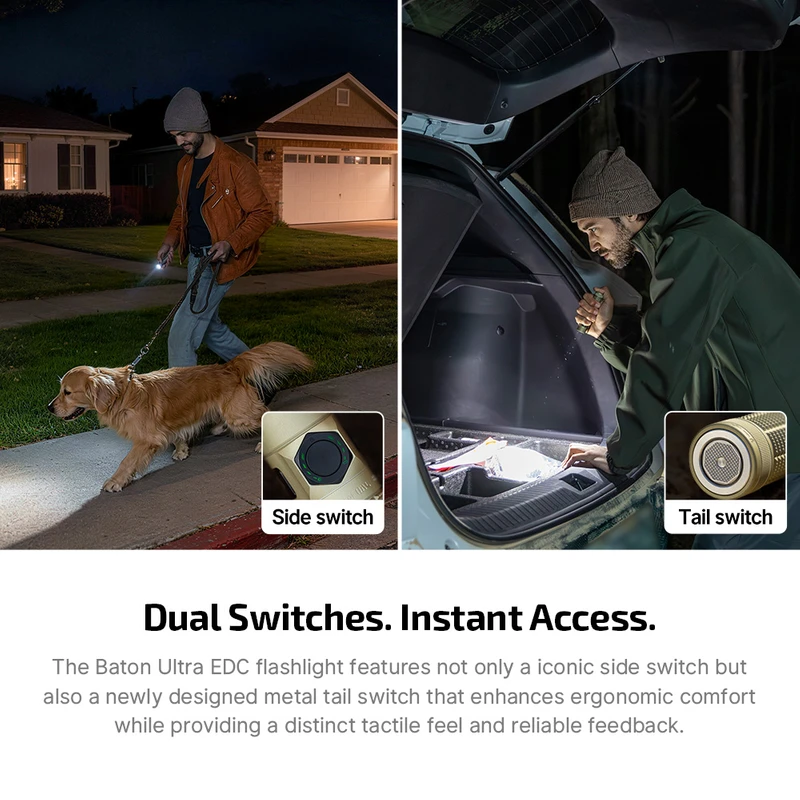 Side switch and tail switch usage