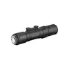 Black Olight tactical flashlight with integrated rail mount