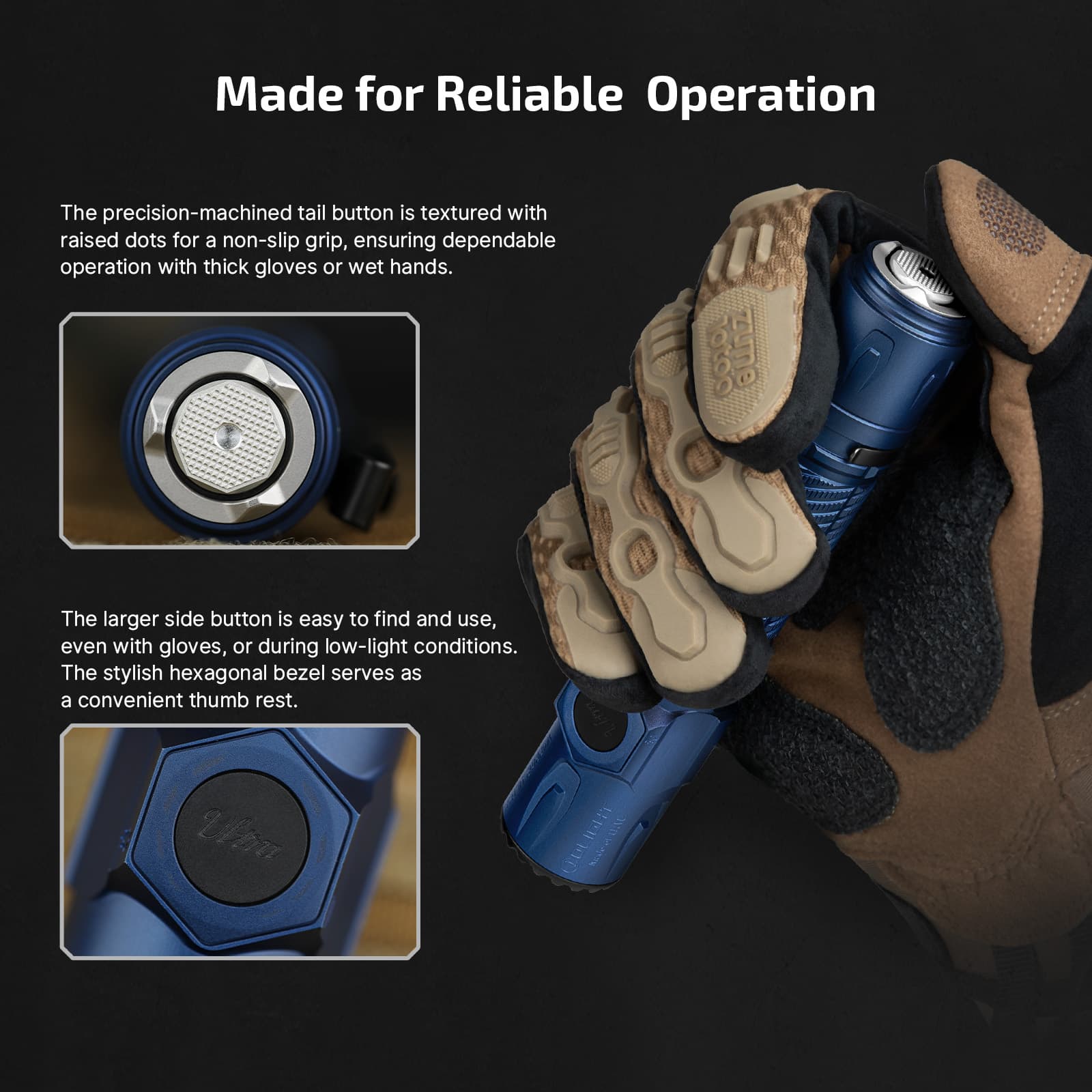 Warrior Ultra Tactical Flashlight 2500 Lumens OAL Material Olight