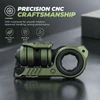 GoBiggeR green precision CNC machined aluminum stainless steel and PE tactical EDC fidget spinner tool