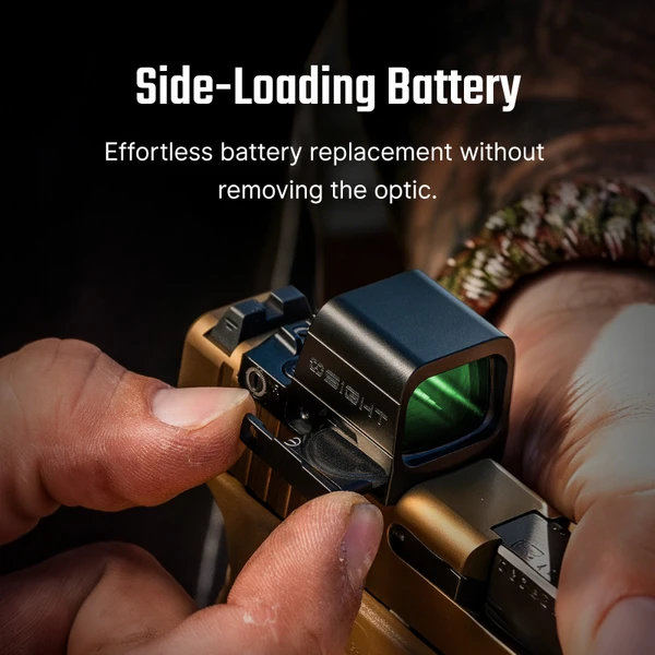 Osight SE Enclosed Emitter Red Dot Sight RMSc Side Loading Battery
