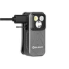 Olight Gray Oclip Pro multi-light clip, charging via cable, with textured body for hands-free utility lighting