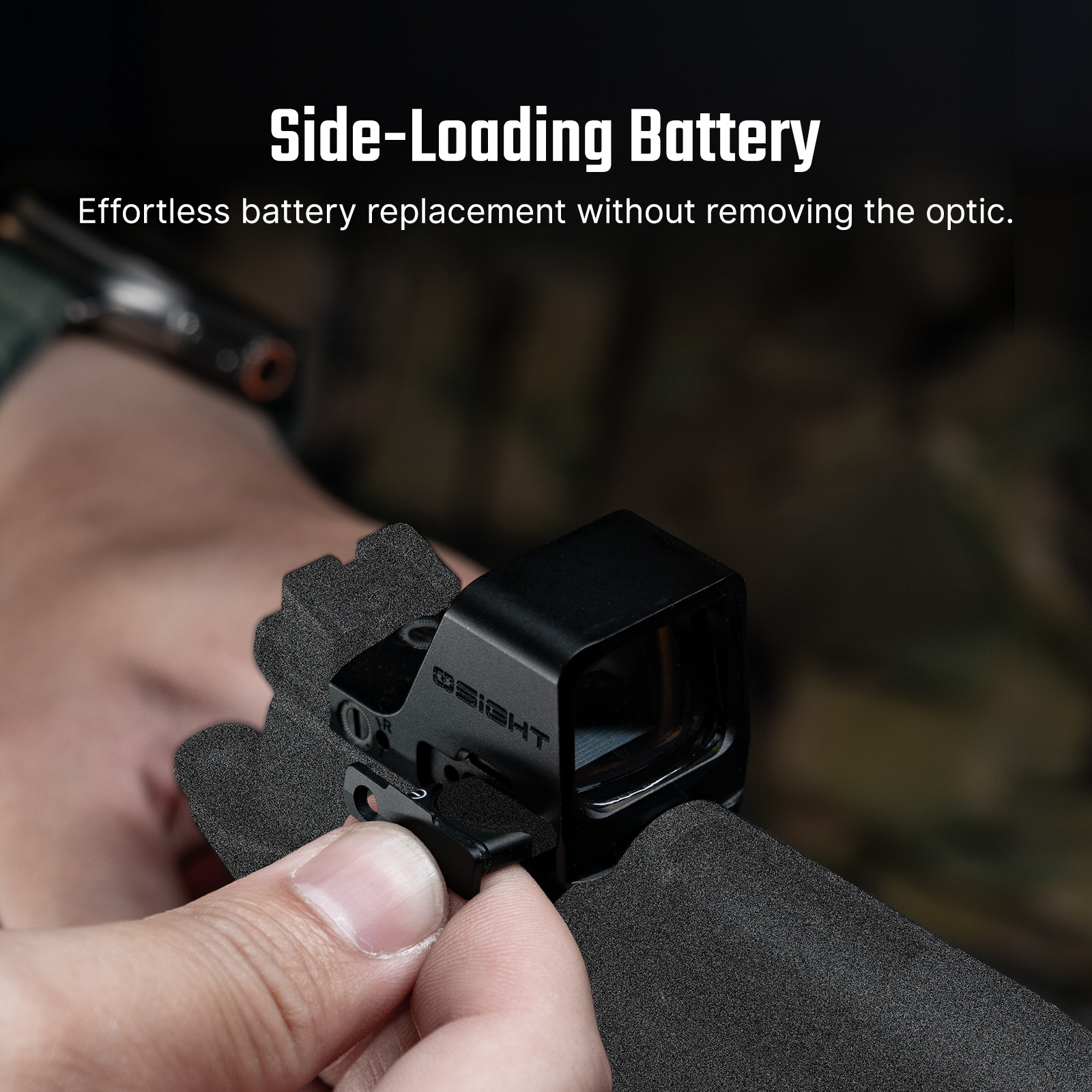 Osight C Red Dot Sight Side Loading Multi Reticle Reflex Optic
