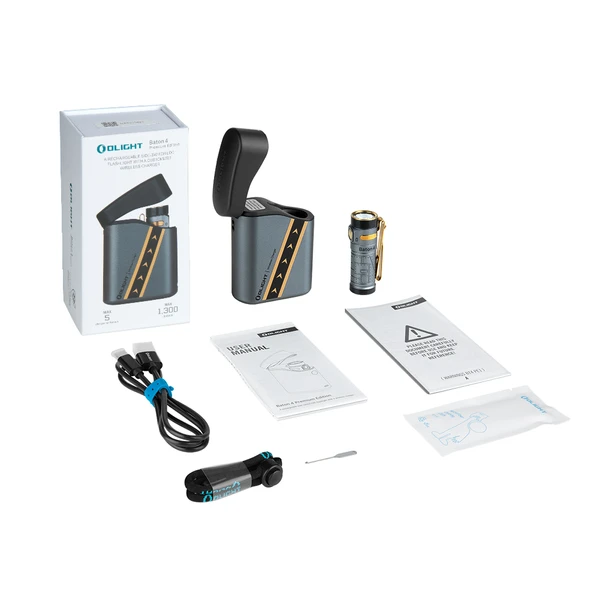 オーライト olight Baton 4 Premium ホワイト　1300lm Olight Baton 4 Premium White Rechargeable Flashlight w