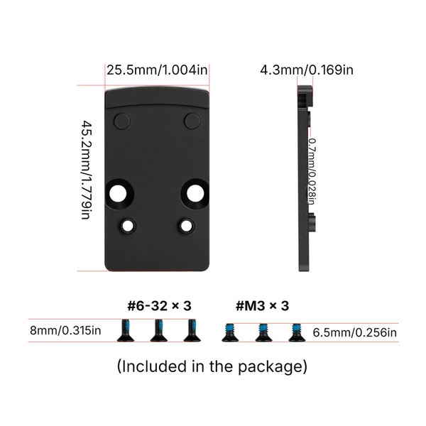 Osight RMR to RMSc Adapter Plate - Olight