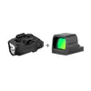 Olight Black PL X Weapon Light with Green Dot Optic Sight Combo for Tactical Defense and Precise Aiming