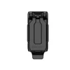 Olight black magnetic clip mount with compact folding mechanism on white background