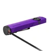 Olight Purple ArkPro Flat Flashlight Charging via Magnetic MCC Cable for Everyday Carry and Professional Use
