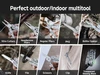 Versatile outdoor and indoor pocket multitool featuring pliers, wire cutters, knife, scissors, file, and bottle opener