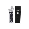 NexTool W40 multitool wrench next to its black fabric carrying sheath on a white background