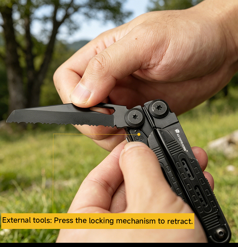 HX Outdoors GQ 20B EDC Multi Tool Pliers Steel Pocket Gear OSelect