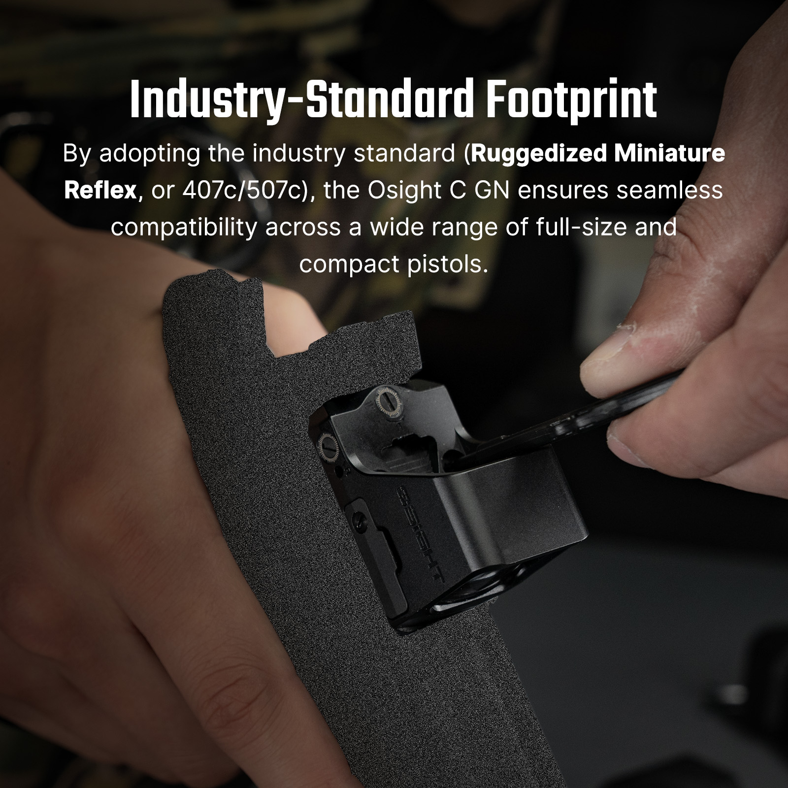 Osight C Red Dot Sight Side Loading Multi Reticle Reflex Optic