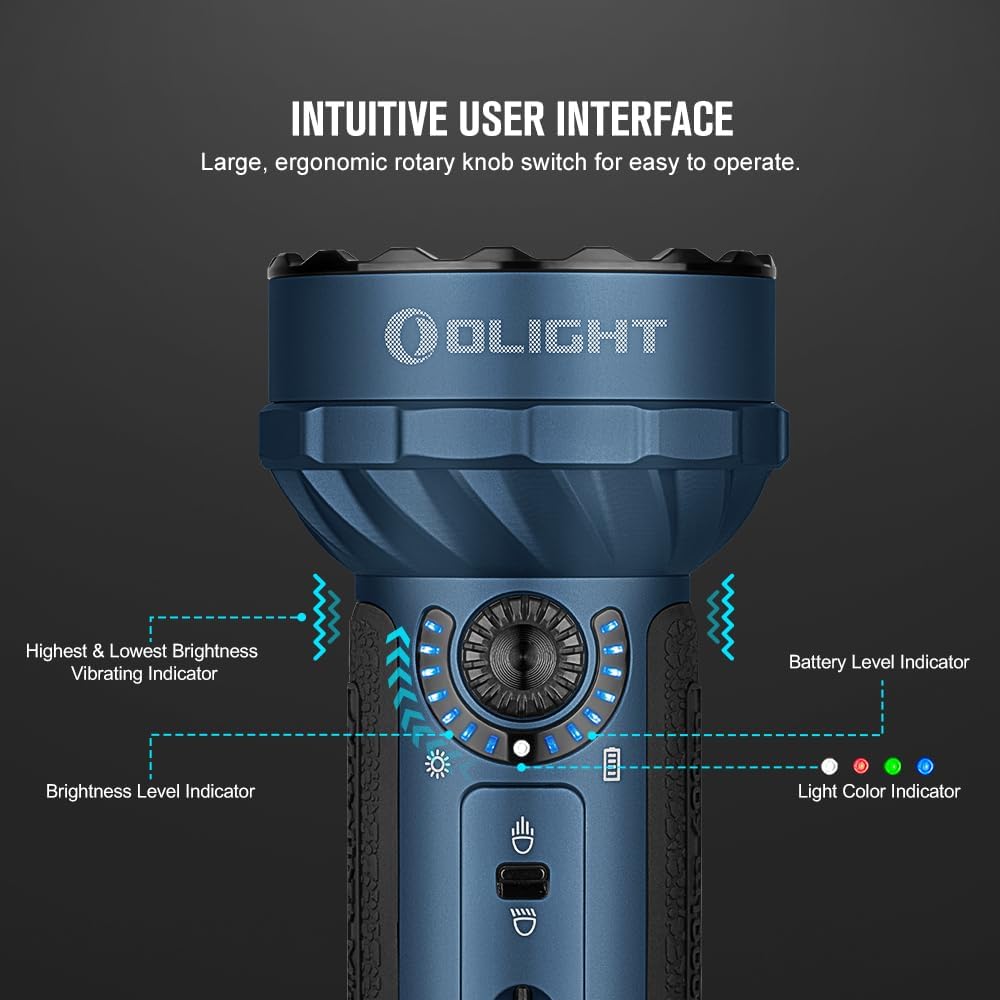 Marauder Mini 7000 Lumen LED Flashlight Dual Beam RGB Outdoor - Olight