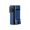 Olight Blue Oclip Ultra compact clip light, front view, with rotating head, UV mode, and textured clip for EDC.